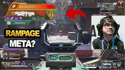 TSM Albralelie tries using the Rampage in predator lobby  (apex legends )