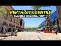 Perth city australia  summer walking tour 4kr