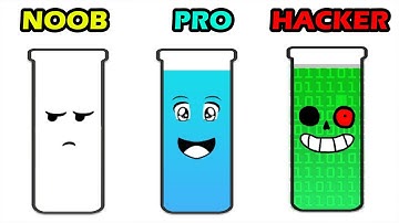 NOOB vs PRO vs HACKER - Water Sort Puzzle