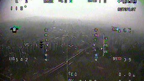 Mini Skywalker Fight test 37 w/ minimOSD and Multiwii stabilization func.