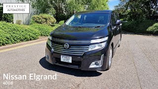 2011 NISSAN ELGRAND HIGHWAY STAR 2.5 LTR PETROL. 2488 CC ENGINE. BLACK. 32K MILES. AUTO