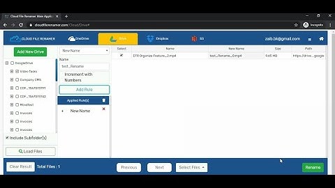 Google Drive File Renamer Online Web-Service