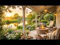 Soothing Spring Morning Porch Ambience Gentle River Birdsong Campfire Sounds For Relaxation 