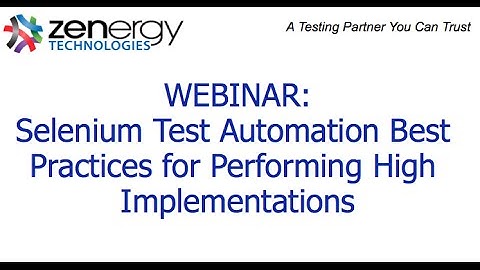 Selenium Test Automation Best Practices for High Performing Implementations