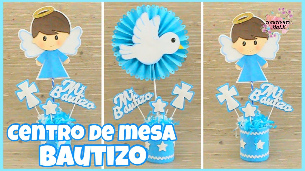 Patentar cero No autorizado CENTRO DE MESA PARA BAUTIZO DE NIÑO || DIY - YouTube