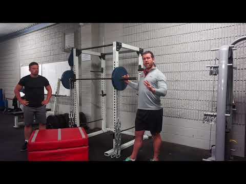 Box Squat with Chains