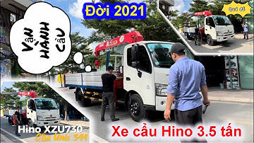 Xe cẩu Hino 3.5 tấn - Hino XZU730/2021 gắn cẩu Unic 344 SIÊU LƯỚT