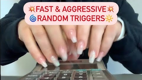 ⚡️💥 ASMR Fast & Aggressive // Random Unpredictable Triggers // Lofi