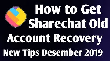 How to get old Sharechat account|Sharechat old account|Sharechat app