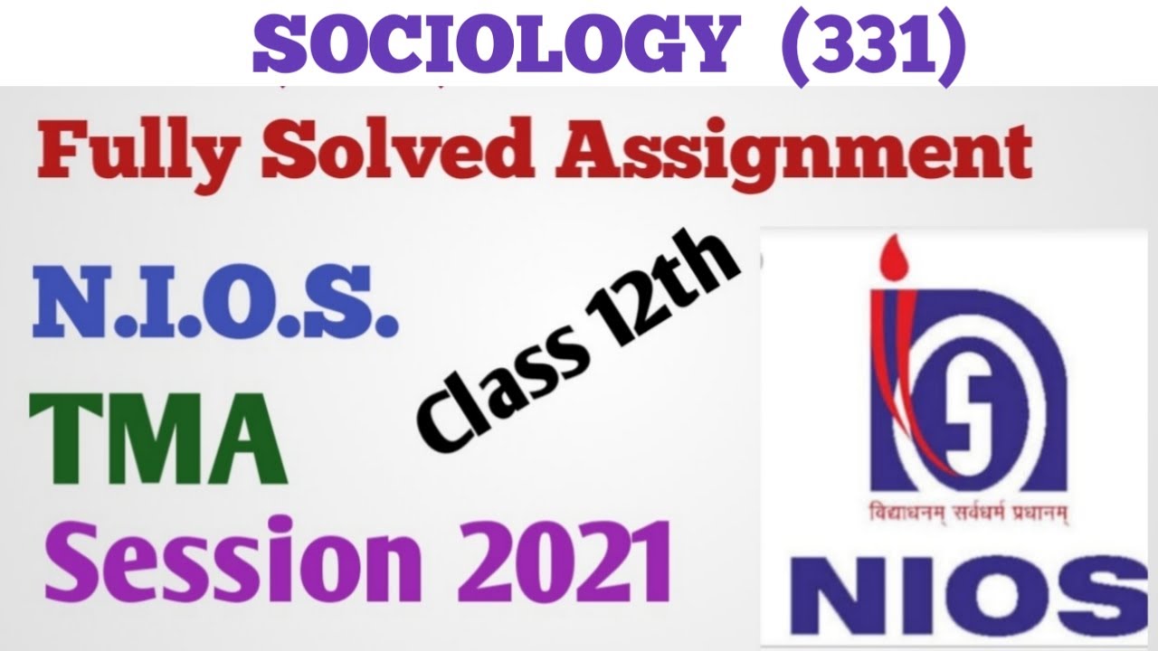 nios sociology assignment