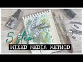 5 step mixed media method  beginners stepbystep tutorial