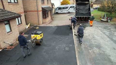 Tarmac Drive overlay with drainage alignment