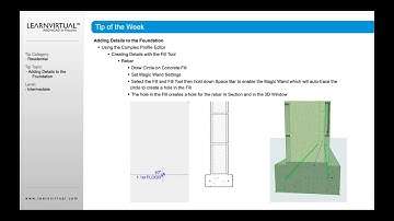 Adding Details to the Foundation in Archicad