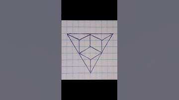 Drawing 3d Cube in 3d triangle  #drawing #3d #cube in #triangle #stepbystep