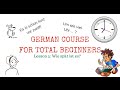 Learn german FREE - LESSON 5 - Time in German - with subtitles in English and French  PDF!