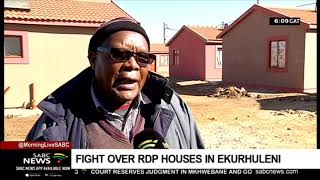 Fight over RDP houses in Ekurhuleni
