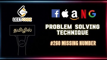 LeetCode Problem Solving #268 - Missing Number ✅| #problemsolving  | #tamil