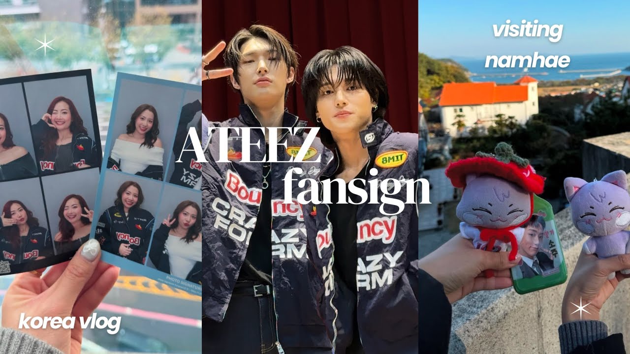 fangirl adventures in korea ️ ATEEZ fansign, ATEEZ wore the jacket we ...
