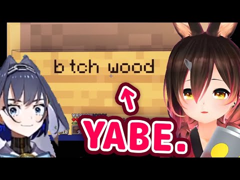 Roboco Accidentally Says YABAI Word After Finding Kronii & Gura's Birch Wood Sign【ENG Sub/Hololive】