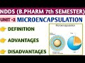 #Microencapsulation।। Advantages and Disadvantage ।। #B.pharm_7th_semester।। #s_pharma#NDDS
