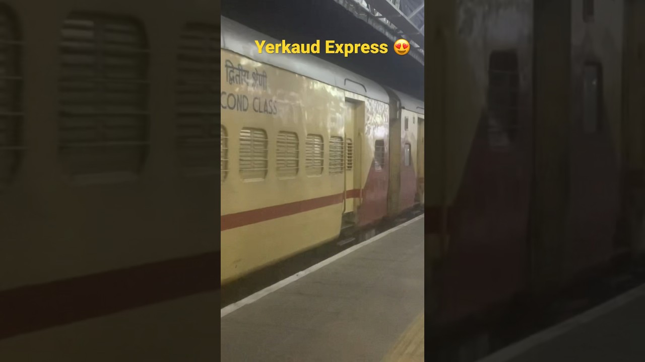 🚂 Yercaud Express mass entry 🔥🔥 at Chennai Central 