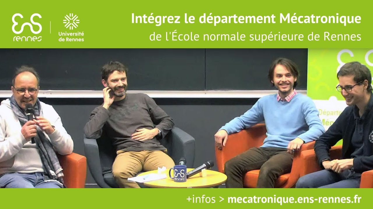 Le département Mécatronique de l'École normale supérieure de Rennes