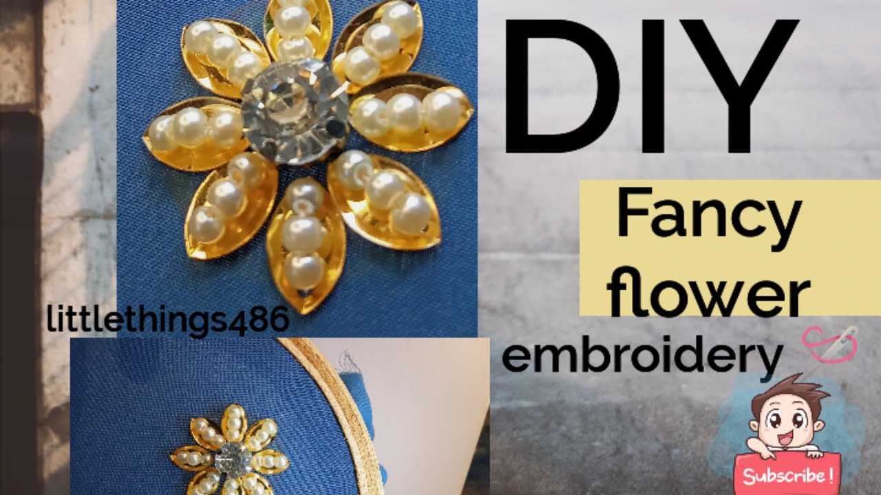 Fancy flower making|button flower @littlethings486 