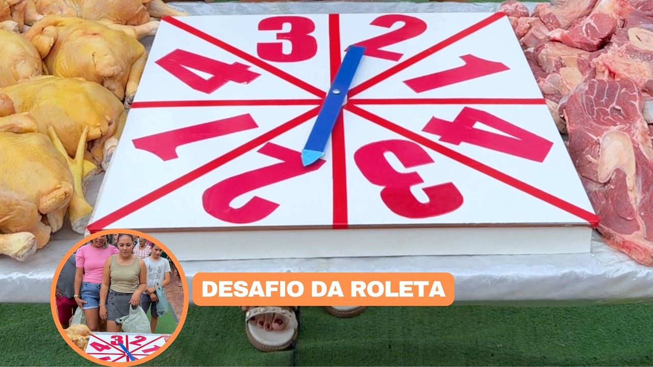 Gire a Rolete e Ganhe Frango e Carne!