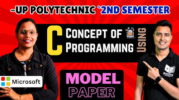 Concept of Programming using "C" | Up Polytecnic 2nd Semester: Model Paper Live Solution