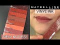 *NEW* NUDES: Maybelline Vinyl Ink Liquid Lipcolors // LIP SWATCHES &amp; Review