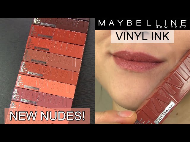 Maybelline Super Stay Vinyl Ink Nudes Liquid Lip Color Review - Blog -  Katching up with kitty