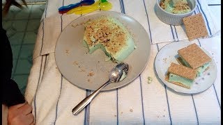 My Cheesecake Crumble Recipe Reveal, Lime Jello, Cream Cheese ASMR Soft Spoken, Eating Sounds screenshot 5
