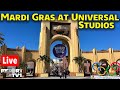 🔴Live: Mardi Gras at Universal Studios - Tribute Store, Parade &amp; More! - Universal Orlando -  2-7-24