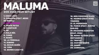 Maluma Don Juan Tour Setlist 2023 (Conciertos 2023)