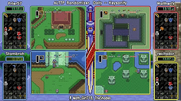 Prier57 vs WaltherIV vs Stambrah vs recitador, Keysanity. ALTTP Randomizer Daily Race