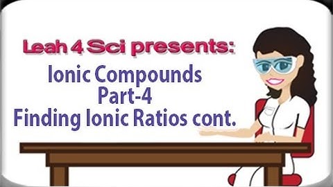 Finding Polyatomic Ratios and Writing Ionic Formulas - Ionic Compounds Part 4 by Leah4sci