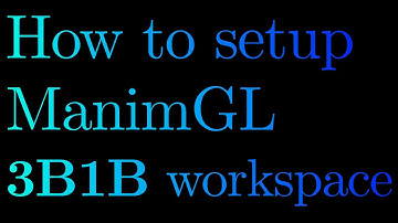 How to setup Manim workspace like 3b1b (with Sublime text)