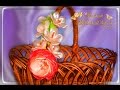 🌷ПАСХАЛЬНАЯ КОРЗИНА канзаши | Easter basket DIY