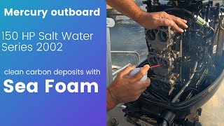 Outboard Sea Foam Shock Treatment | Remove Carbon off the Engine | FK & Camera