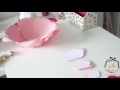 اصنعيها بنفسك وردة بالورق المقوى ..DIY Giant paper flower