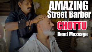 Head massage, Back massage, Neck cracking tingles to relax, Asmr relaxation by Indian barber Chottu