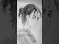 How to draw Eren Yeager #aot #attackontitan #erenyeager #anime #drawing #animedrawing #shorts