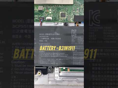 Asus VivoBook Flip 14 14" TP470E Battery Looks#youtubeshorts