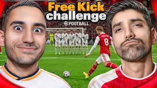 چالش ضربه آزاد ای فوتبال با مهدی پس به همراه مجازات😈🔥 | Efootball24 Free kick @mahdipes1