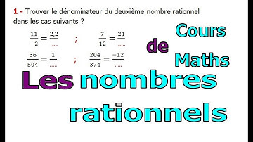 Maths 3ème - Les nombres rationnels introduction Exercice 12