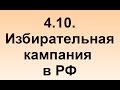 4.10. Избирательная кампания в РФ