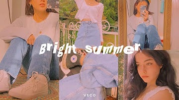 Bright summer filter | VSCO tutorial | aesthetic edit