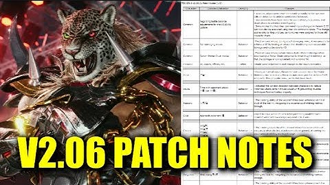 Tekken 8 v2.06 Patch Notes - Armor King & Unintended Behavior Fixes