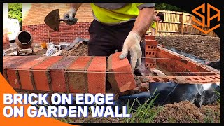 GARDEN WALL BRICK ON EDGE COPING