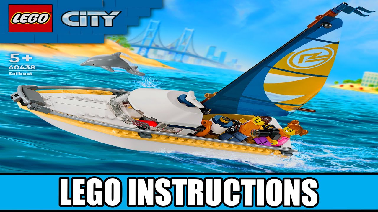 City - Sailboat LEGO instructions
